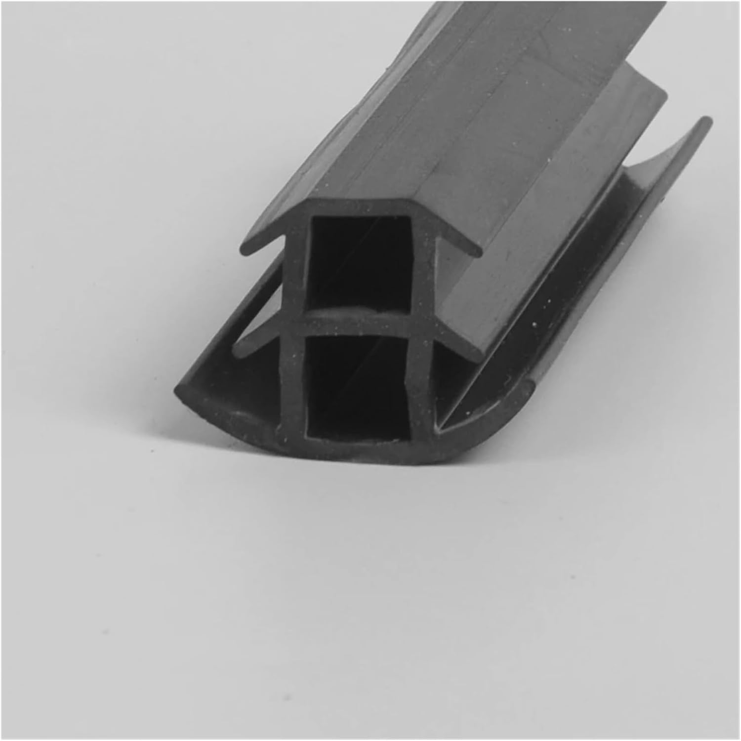 Custom Rubber T Strip for Solar Photovoltaic Bracket Metal Cable Trench Cover Monocrystalline Solar Panel Sealing Black(Black+White,3 Meters)