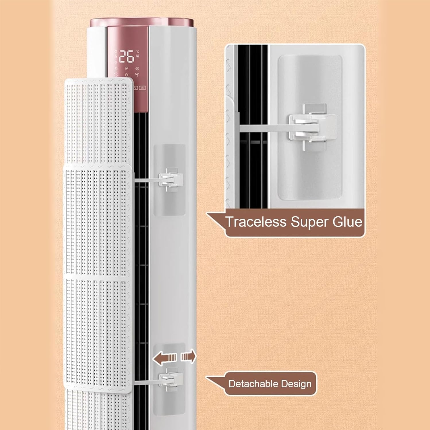 AC Wind Deflector, Air Conditioner Deflector for Honeycomb Hole Design, Air Deflector of Changes Wind Direction