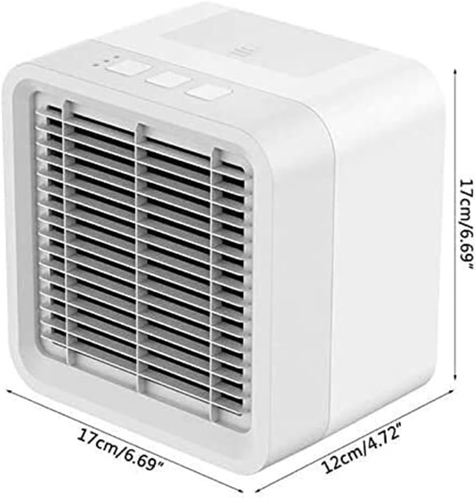Compact Air Cooler, Portable Mini Air Conditioner, Humidifier, Air Purifier, 3 Wind Speed and Water Tank