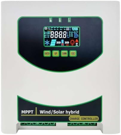 Kang 14000W MPPT Wind & Solar Hybrid Controller, High Efficiency 12V 24V 48V Regulator for Home Appliances & Wind Generators, Smart Energy Management System