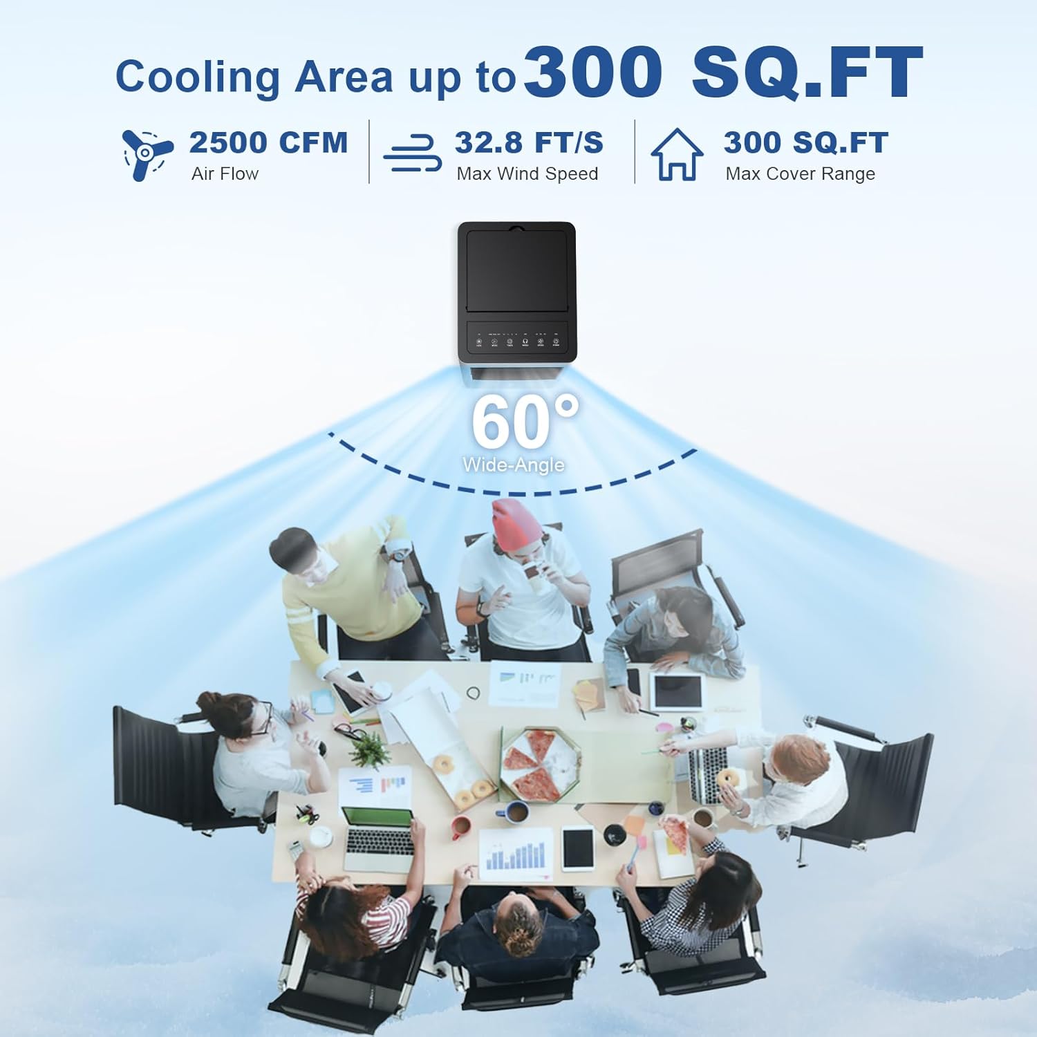 Portable Air Conditioners, 3-IN-1 Portable AC Unit w/2.6 Gal Tank for 24H Cooling, 4 Modes & 3 Speeds, Windowless Air Conditioner w/7.5H Timer, Smart Remote, Swamp Cooler Air Conditioner for Bedroom