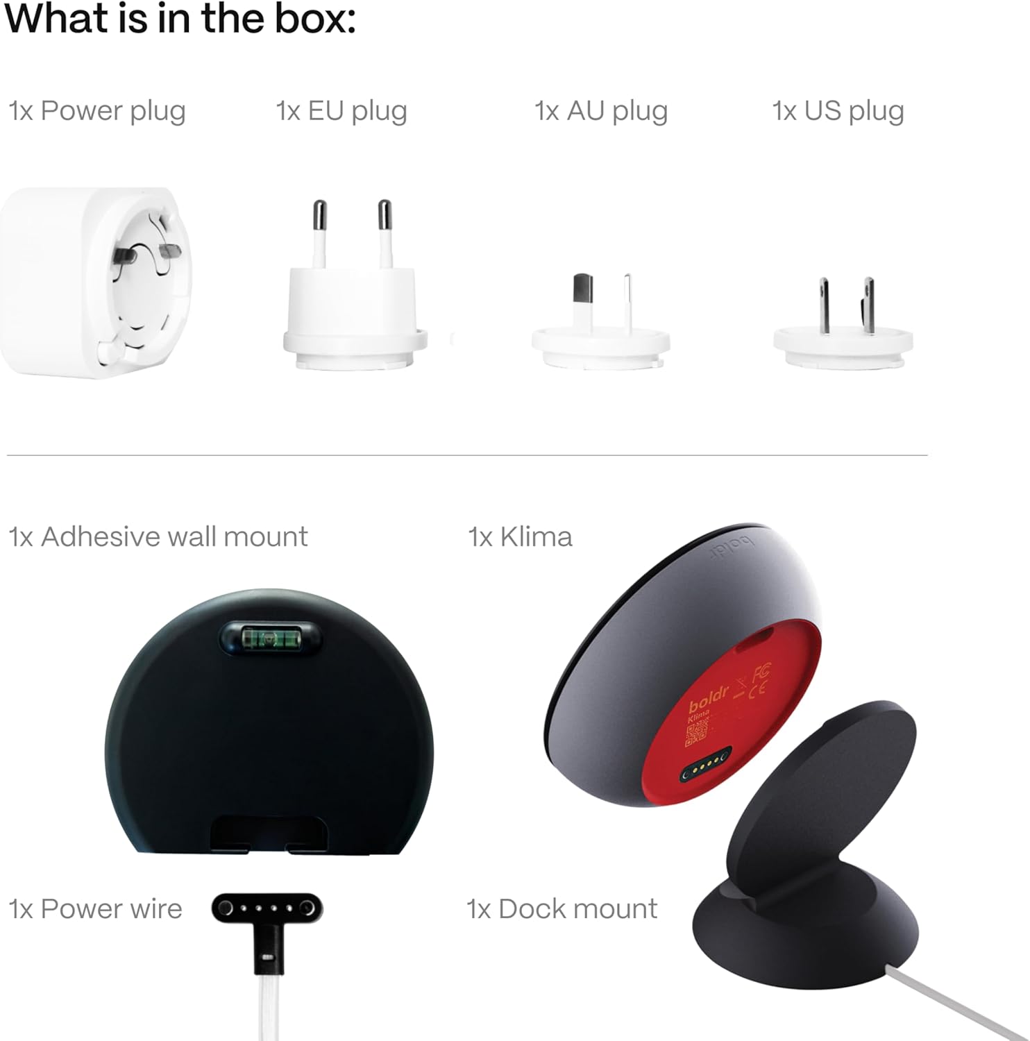 Boldr Klima Smart Thermostat for Air Conditioners, Window A/C, Mini Splits & Heat Pumps - Alexa & Google Home Compatible, WiFi Control App, Energy Saving, Easy DIY Install, Aluminum Silver