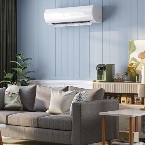 TABU 12000BTU Mini Split Air Conditioner with Heater, 110-120V 19 SEER2 Wall-Mounted Ductless AC& Heat Pump, Energy Saving, Inverter, WIFI Enabled,Cools Rooms up to 750 Sq.Ft