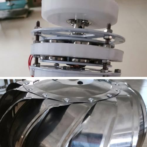 20W Mini Wind Turbine - Vertical Axis Generator with 16 Stainless Steel Blades, Low Start Wind Speed, Waterproof Neodymium Base, Ideal for Home & Outdoor Use