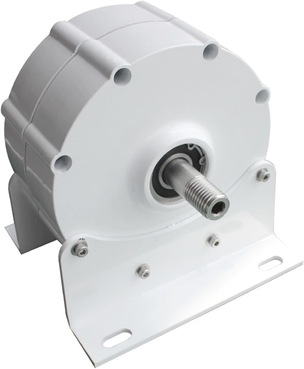 Wind Power Generator Wind Turbine and Water Turbine Low Speed 2000W 24V 48V Gearless Permanent Magnet Generator Industrial Energy(with Base,12V_2000W 300RPM)