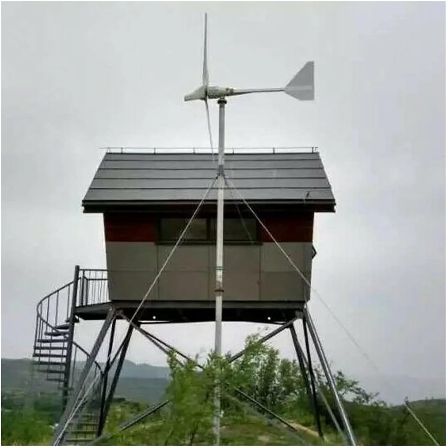 Wind Turbines, Wind Turbine Generator 2000W 48V 96V Alternative Energy Windmills for Marine, RV, Home, Windmill Generator for Home Use(48V)