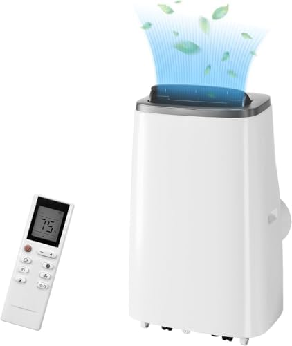 12000Btu Portable Air Conditioner 4-in-1 Portable AC Unit Cool up to 550 sq.ft, Portable Air Conditioners with Remote Control, Window Kit1-24H Timer