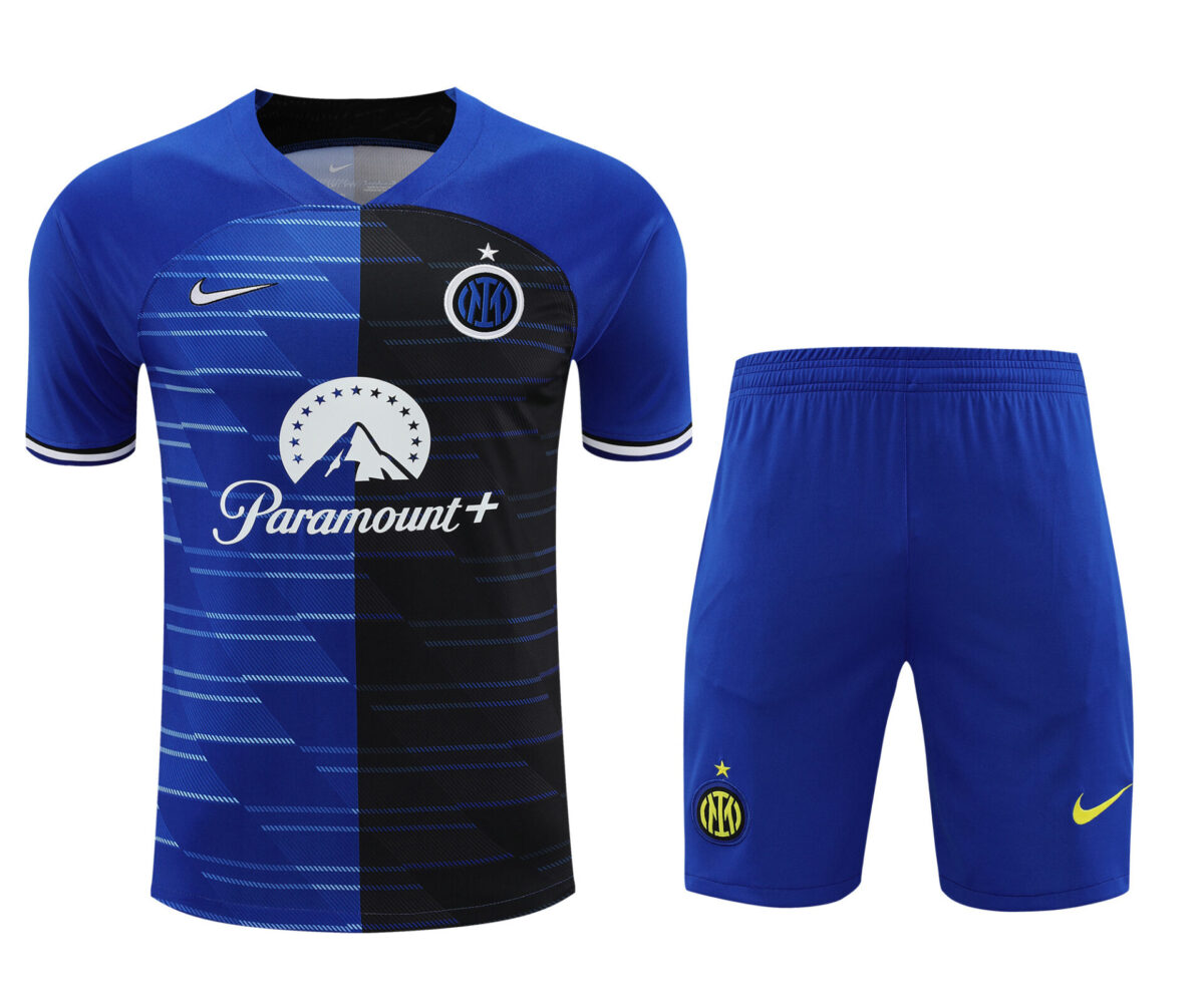 Conjunto de calentamiento Inter de Milán azul y negro - NewNow