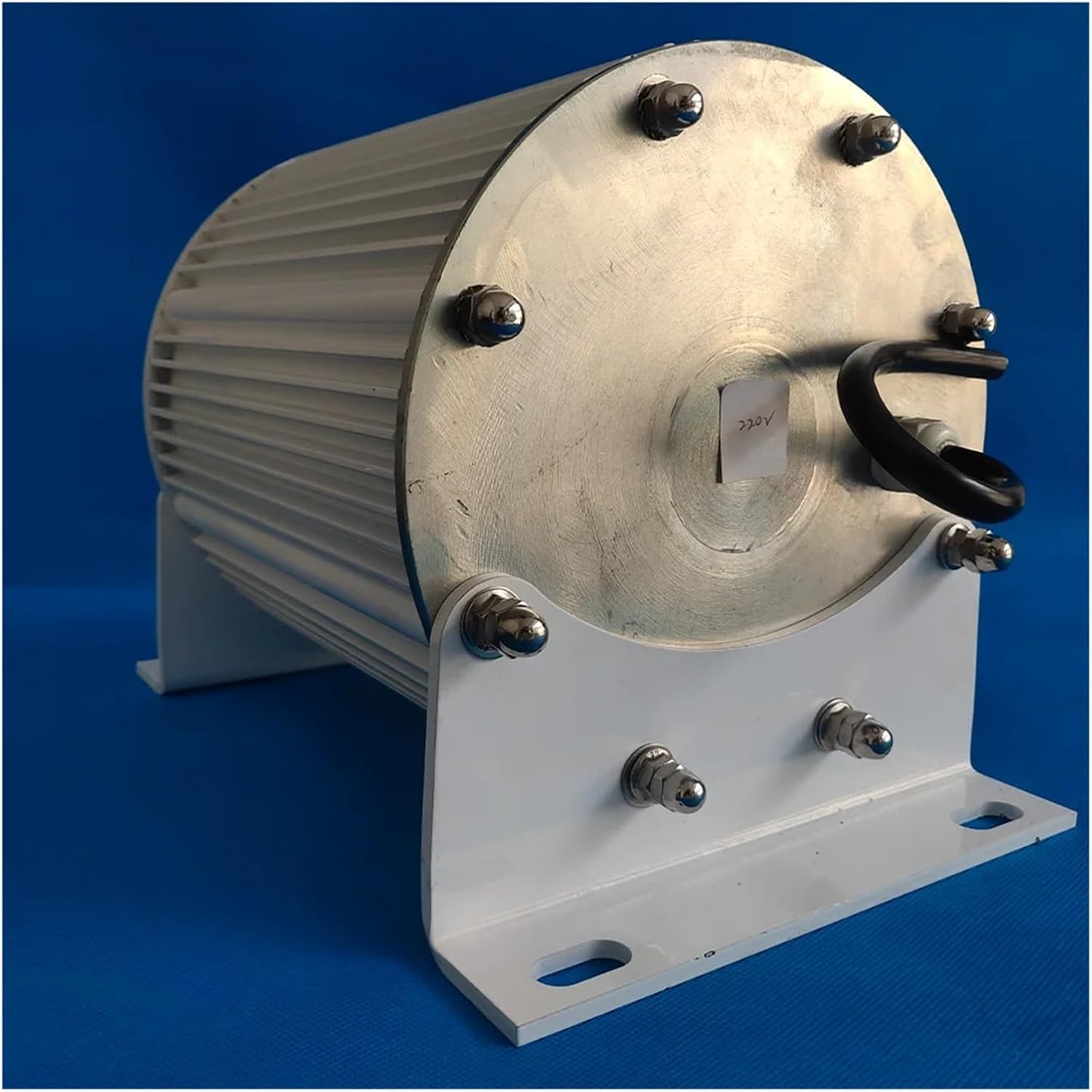 Low Speed Wind Turbine Generator Kit, Three-Phase Permanent Magnet Generator 8KW 10KW 48V 96V for Wind Power and Water Conservancy Industrial Energy(with Base,96V_6000W)