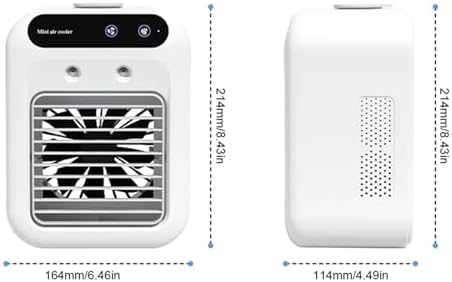 Portable Air Conditioner, Mini Portable Humidifier Fan Air Conditioner Household Small Air Cooler,Desktop Fan for Home Outdoors