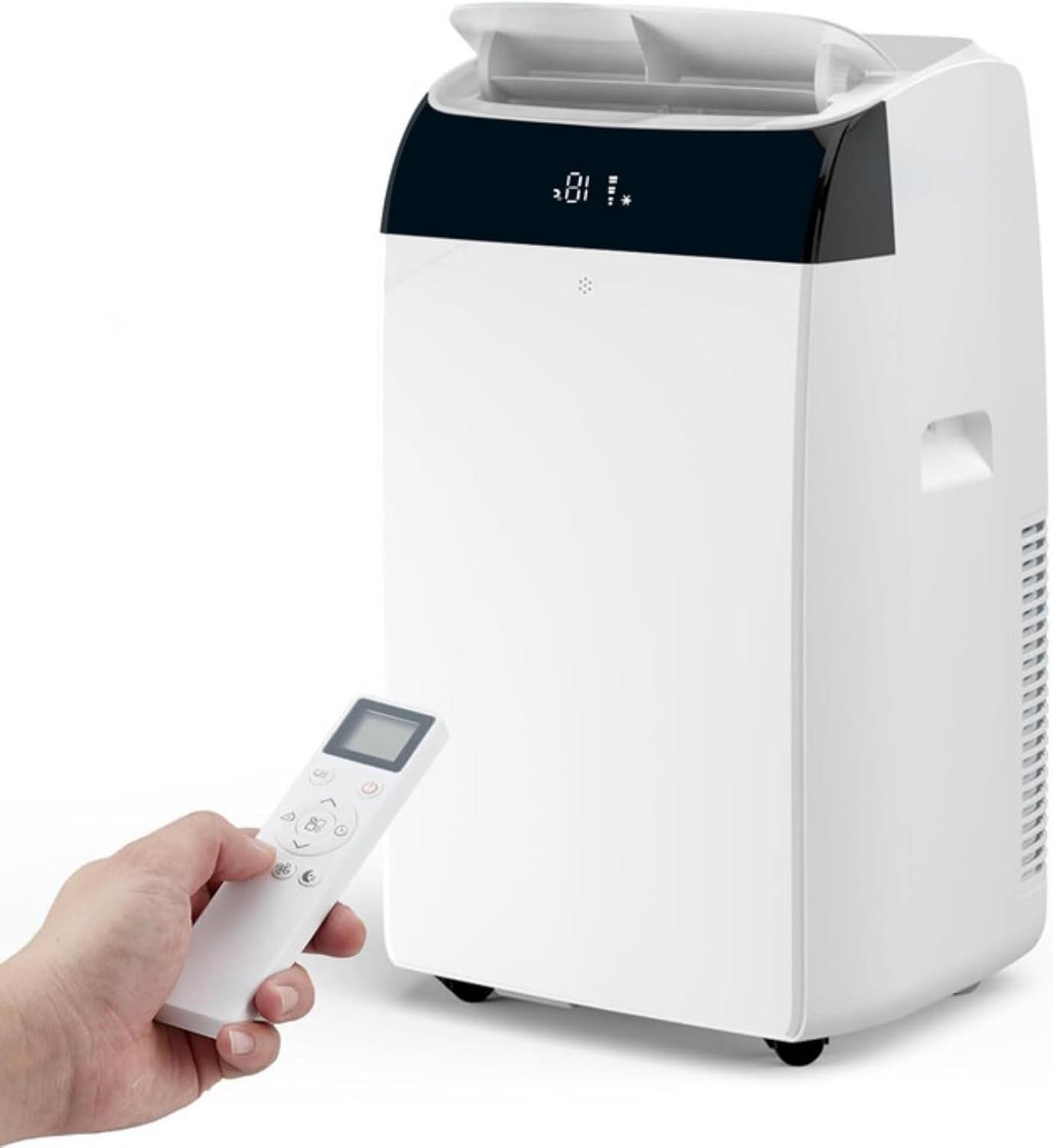 12000 BTU Portable Air Conditioners, Portable AC Unit for Camping, 3 Cooling Fan & Dehumidifier With Remote Control, Cools Up to 550 Sq.Ft, for Camping, Bedroom, Living Room, Home Office