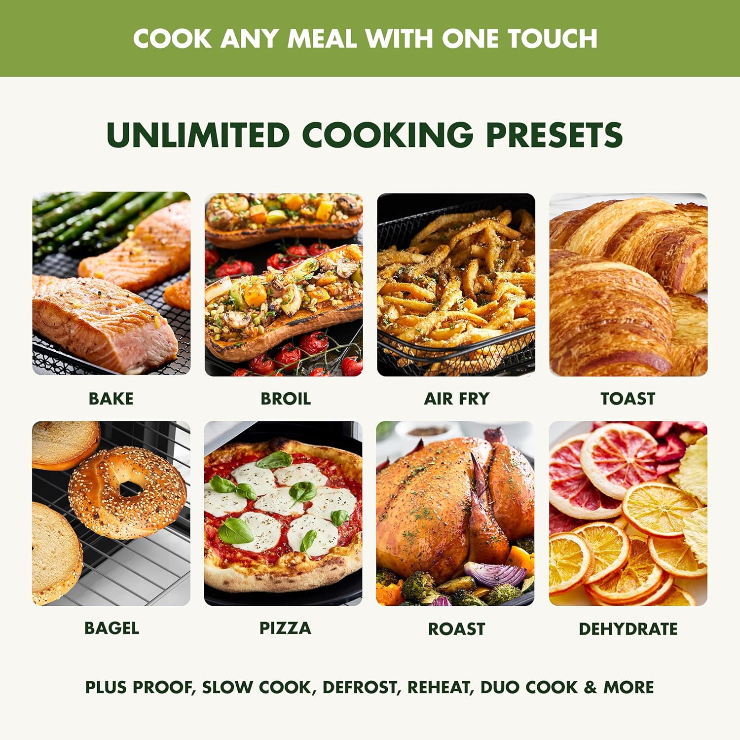 GreenPan Bistro Stainless Steel 9-in-1 Air Fry Oven, Nonstick Baking Pan, Stainless Steel Rack, and Basket, Fast Heating, Multifunction Presets, Cool-Touch Handle, PFAS-Free, Easy Cleanup Crumb Tray