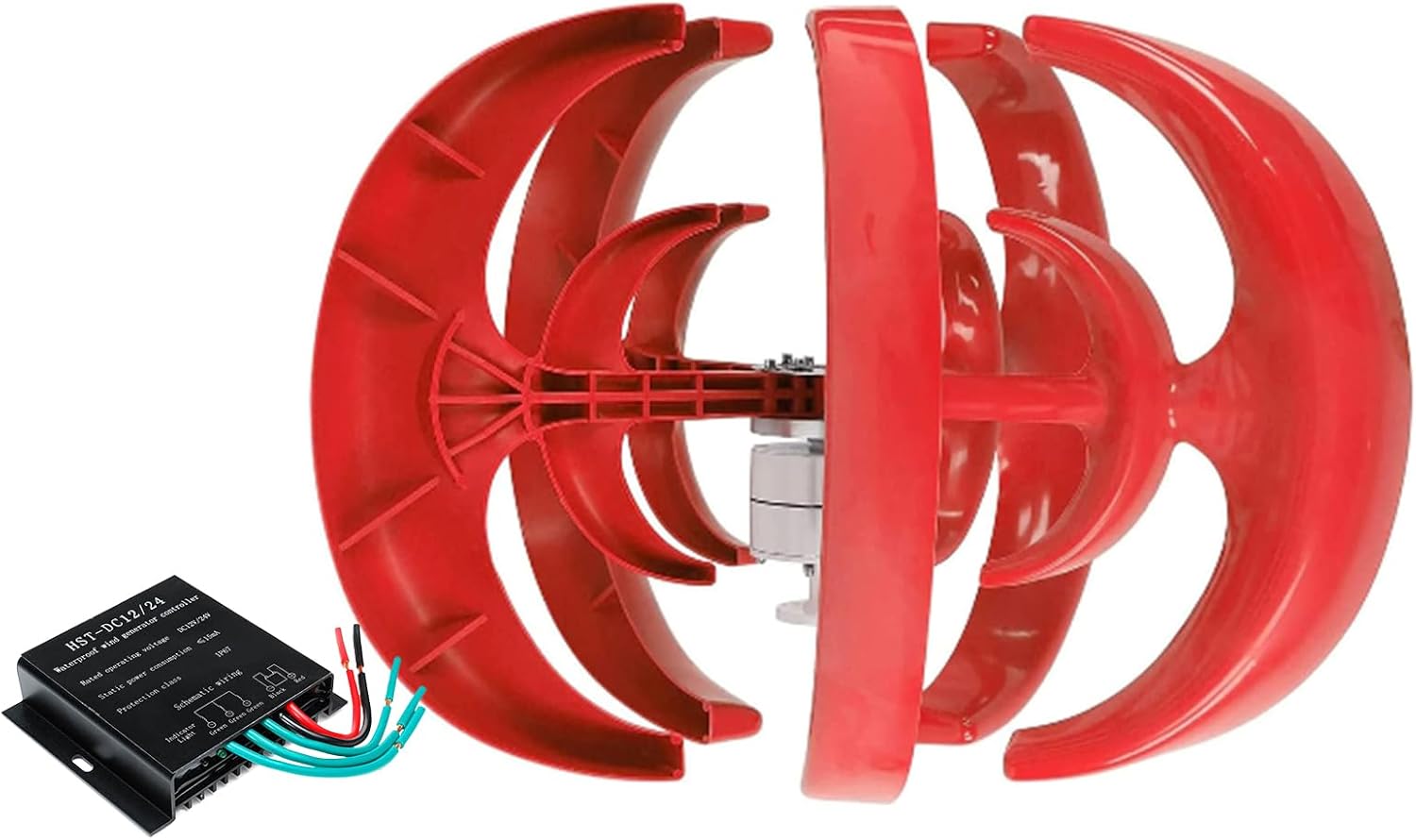 New Energy Wind Generator 3000W Vertical Turbine Motor Household Windmill with Mppt Controller Low Noise for Solar Power Generation System(12V-220V),24v