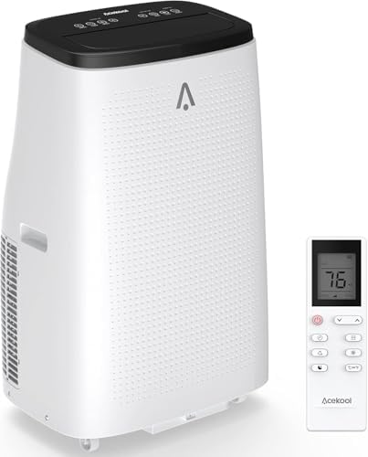 Acekool 14000Btu Portable Air Conditioner with Remote Control & Digital Display, 3-in-1 Portable AC Unit Cool Up to 750 Sq.Ft, Energy Efficient, Window Installation Kit, Sleep Mode