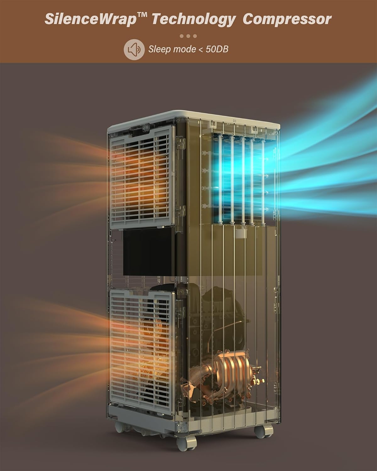 8,000 BTU Portable Air Conditioner with Remote,Dehumidifier,Fan Mode for Rooms Up to 350 Sq. Ft.,3-In-1 AC Unit with Timer & Window Kit,White