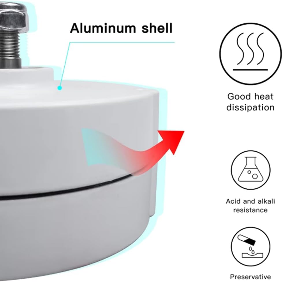 4000W Low Speed Permanent Magnet Generator, 12V 24V 48V 220V 400R/Min Gearless 3 Phase AC Alternators Use for Motor Drive Water Wind Turbine (with Base)