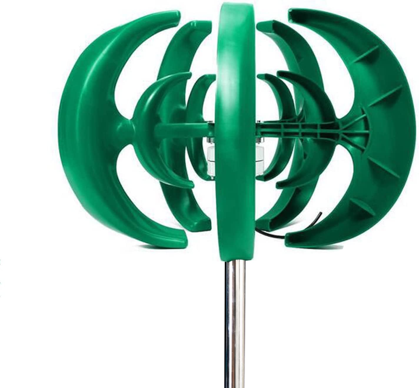 Vertical Axis Maglev Wind Turbine Generator, 9000W 3 Blades Free Energy for Homeuse Windmills Low RPM,Green