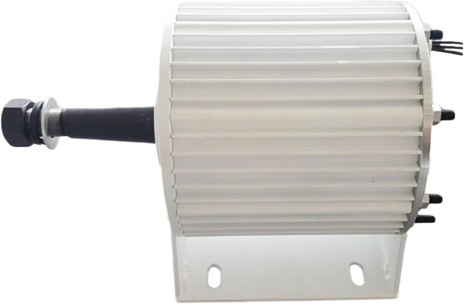 Wind Turbines, High Efficiency 5000W 24V 48V 96V Electric Generator Low RPM Permanent Magnet Alternator 5KW Turbine Motor with Base(WB,Direct Shaft_24V)