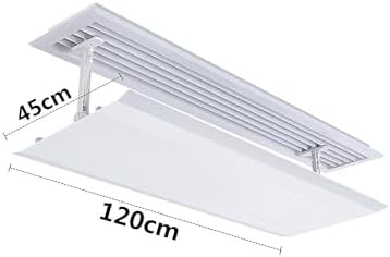 Air Conditioner Deflector Adjustable Air Conditioner Vent Cover Prevents Direct Cold Wind Suitable for Home and Office Width 45cm