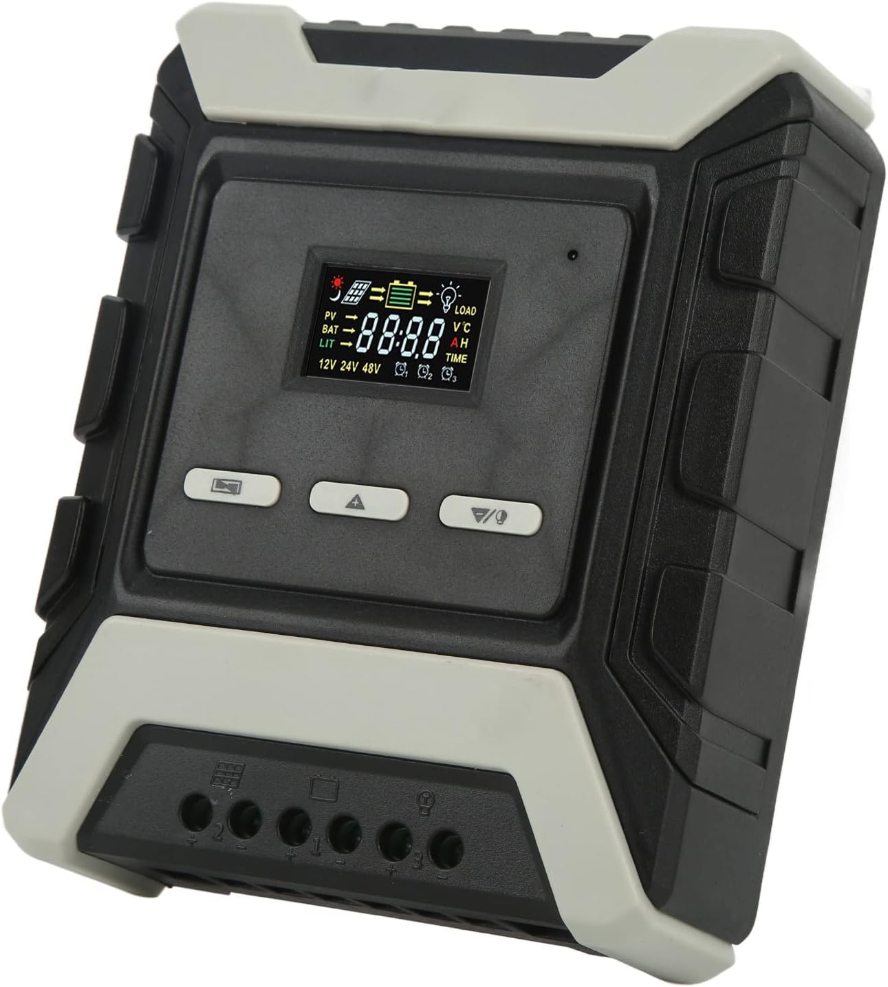 MPPT Solar Charge Controller 12V 24V 48V, Solar Panel Regulator with LCD Color Display, High Efficiency PV Solar Controller for Lithium Ternary Iron Batteries, Automatic (mppt-40A)