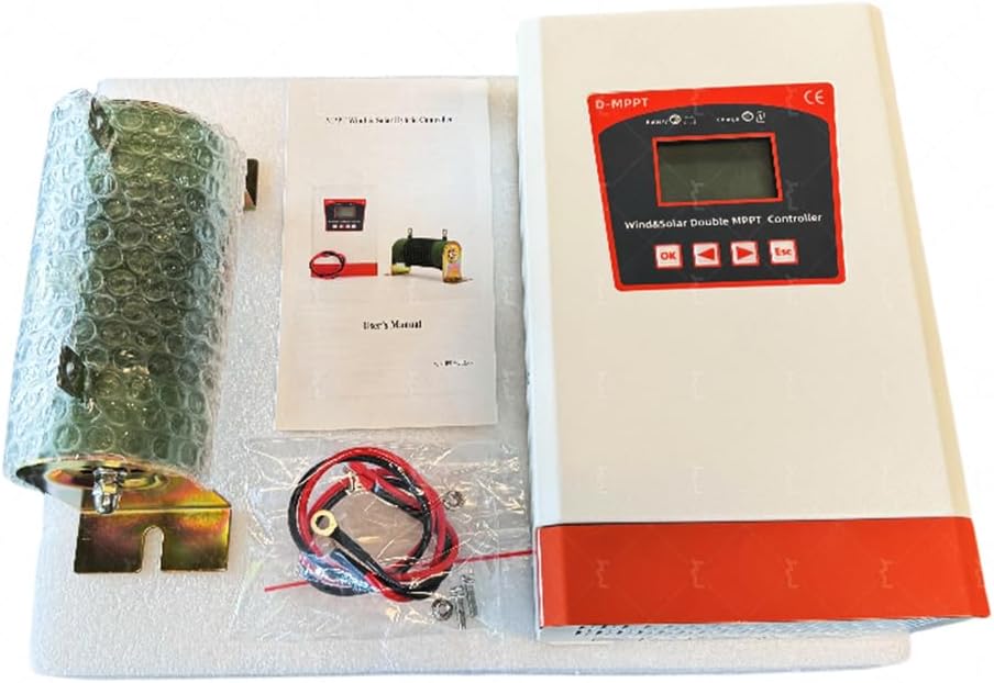 24v, MPPT 14000W Hybrid Wind Solar Charge Discharge Booster Controller PWM 12V 24V Battery Regulator 30A 40A for Wind Turbine Solar