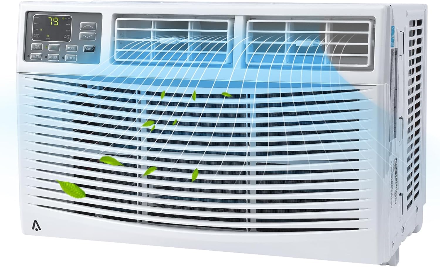 8000btu Window Air Conditioner Fast Cooling 350 Sq.ft., Indoor Ac Unit With Remote Control, Wi-Fi Enabled, 115V Mini Air Conditioner For Bedroom With 3 Cooling Modes, Fans Speed, Drying