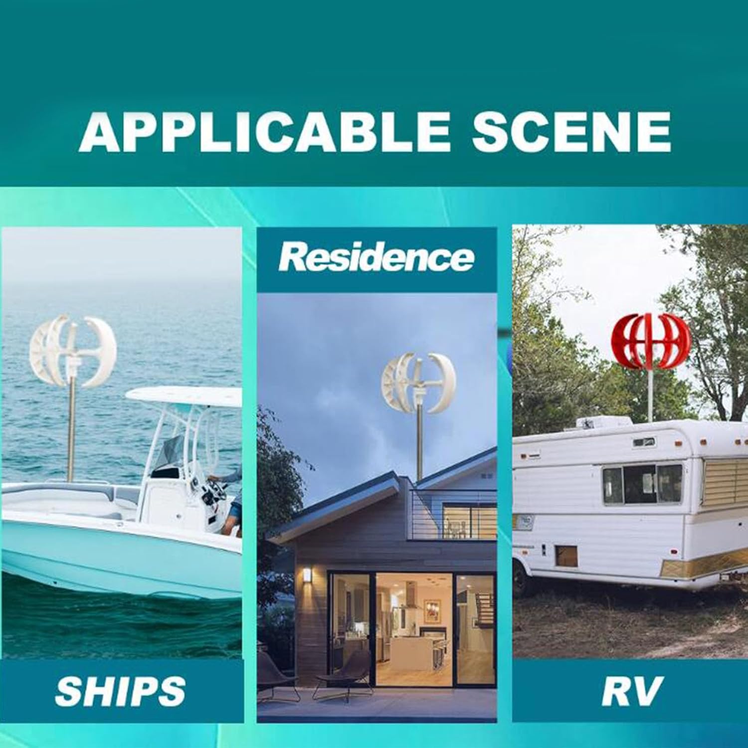 220v,AISINILALAO 10000W Wind Turbine Vertical Wind Generator Kit, 220V Wind Power Generator Can Work Safely in The Environment of -40℃~80℃, for Hybrid Solar Wind System