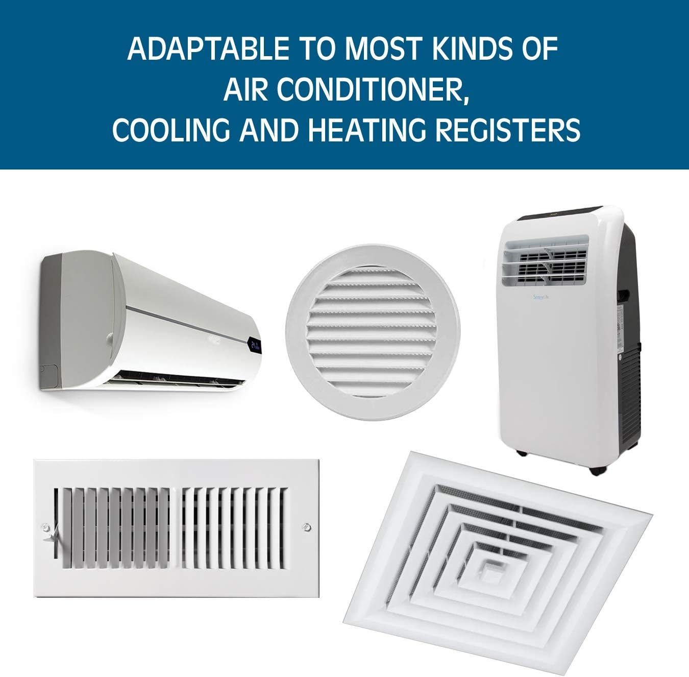 AIR WING Slim The Original Air Conditioner Deflector (Set of 4)