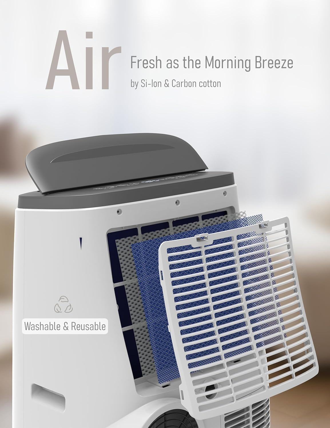 14,000 BTU Portable Air Conditioner - Cools 750 Sq.Ft 3-in-1 Portable AC Unit (ASHRAE) Dehumidifier Fan for Bedroom with Window Kit,Remote Control, Quiet 48dB, Wheels for Garage Bedroom, Office