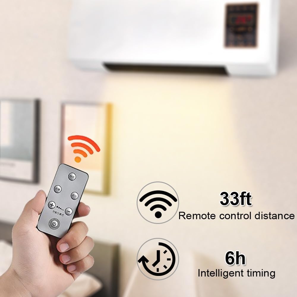 Generic 2 In 1 Wall Mounted Heating System, Mini Air Conditioner Fan, Cooling And Heating Conditioner Fan Portable For Small Room Bedroom Office Home