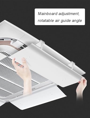Central Air Conditioning Deflector, Air Conditioner Deflector for Ceiling Central Air Conditioning, Angle Adjustable, Prevent The Air From Blowing Straight