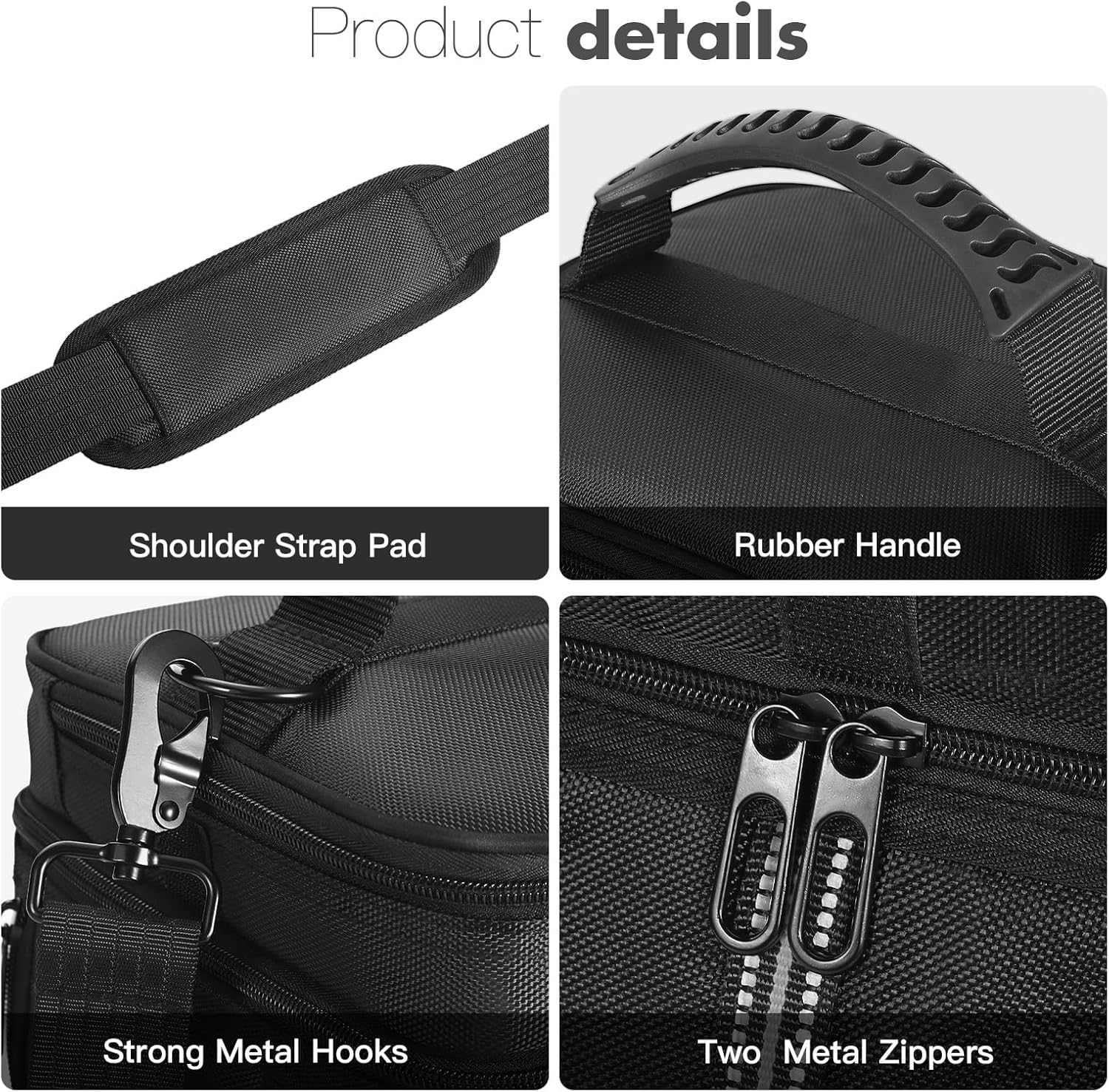 Carrying Case Compatible with BLUETTI 100 W 200W Solar Panel and BLUETTI AC2A Power Station Generator Protective Shoulder Bag Storage Cover