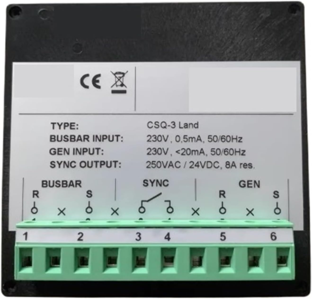 Generator Synchronizer Control Panel CSQ-3, 230V for Industrial