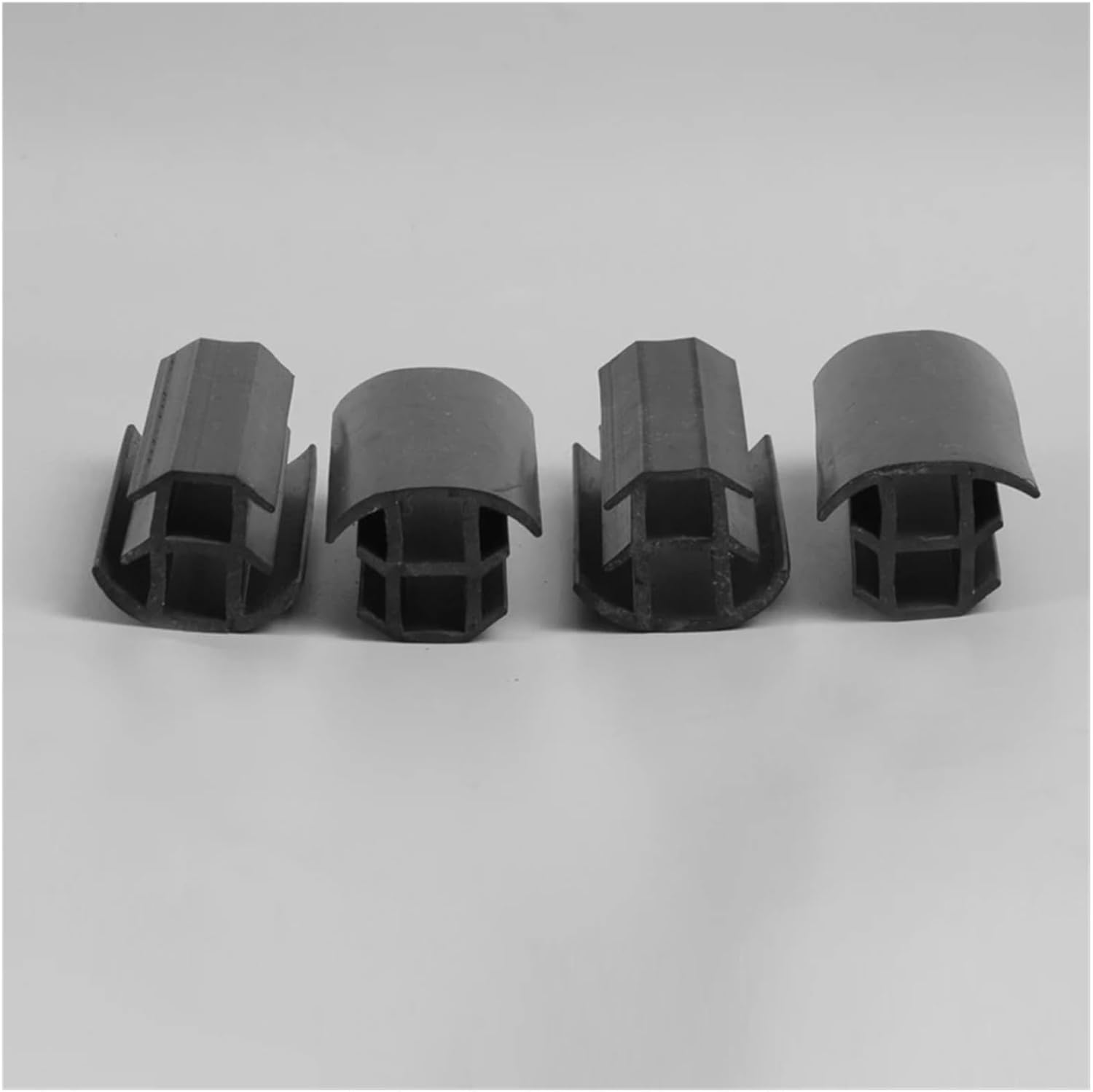 Custom Rubber T Strip for Solar Photovoltaic Bracket Metal Cable Trench Cover Monocrystalline Solar Panel Sealing Black(Black+White,3 Meters)