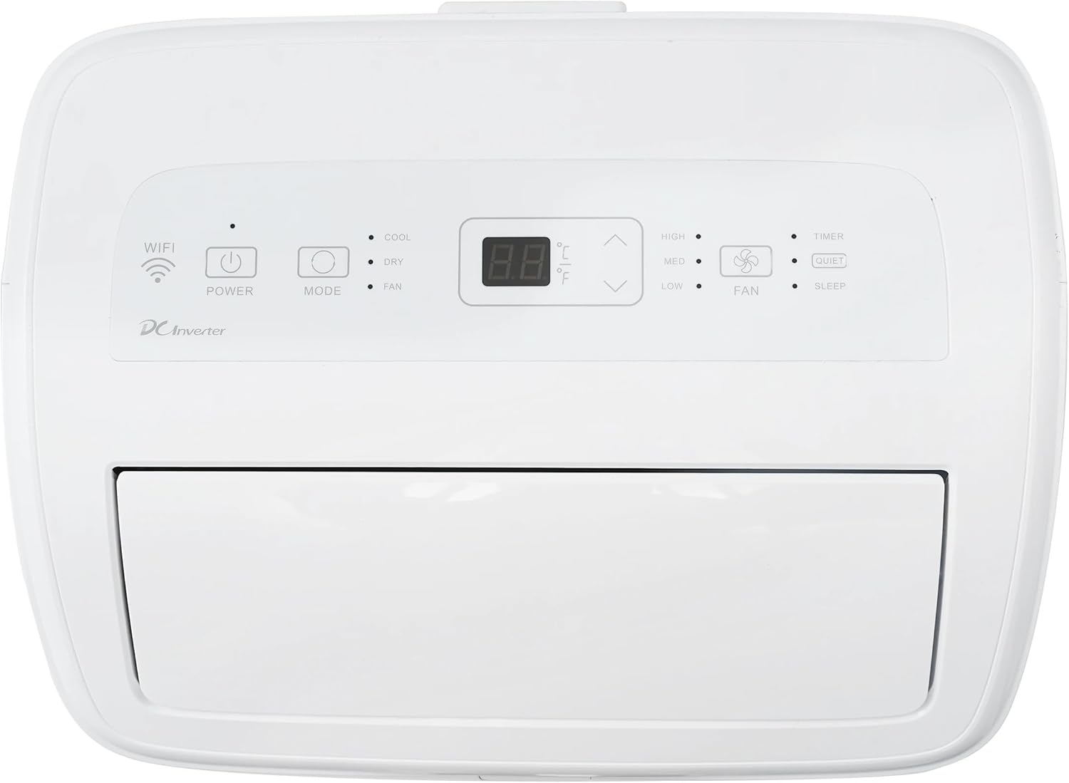 Hisense 8,000 BTU Portable Air Conditioner with Dual Hose & Inverter, 350 Sq Ft, Wi-Fi, ConnectLife App Google and Alexa, 3 operating modes, Noise 42 dB(A) - HAP0824TWD (Renewed), White