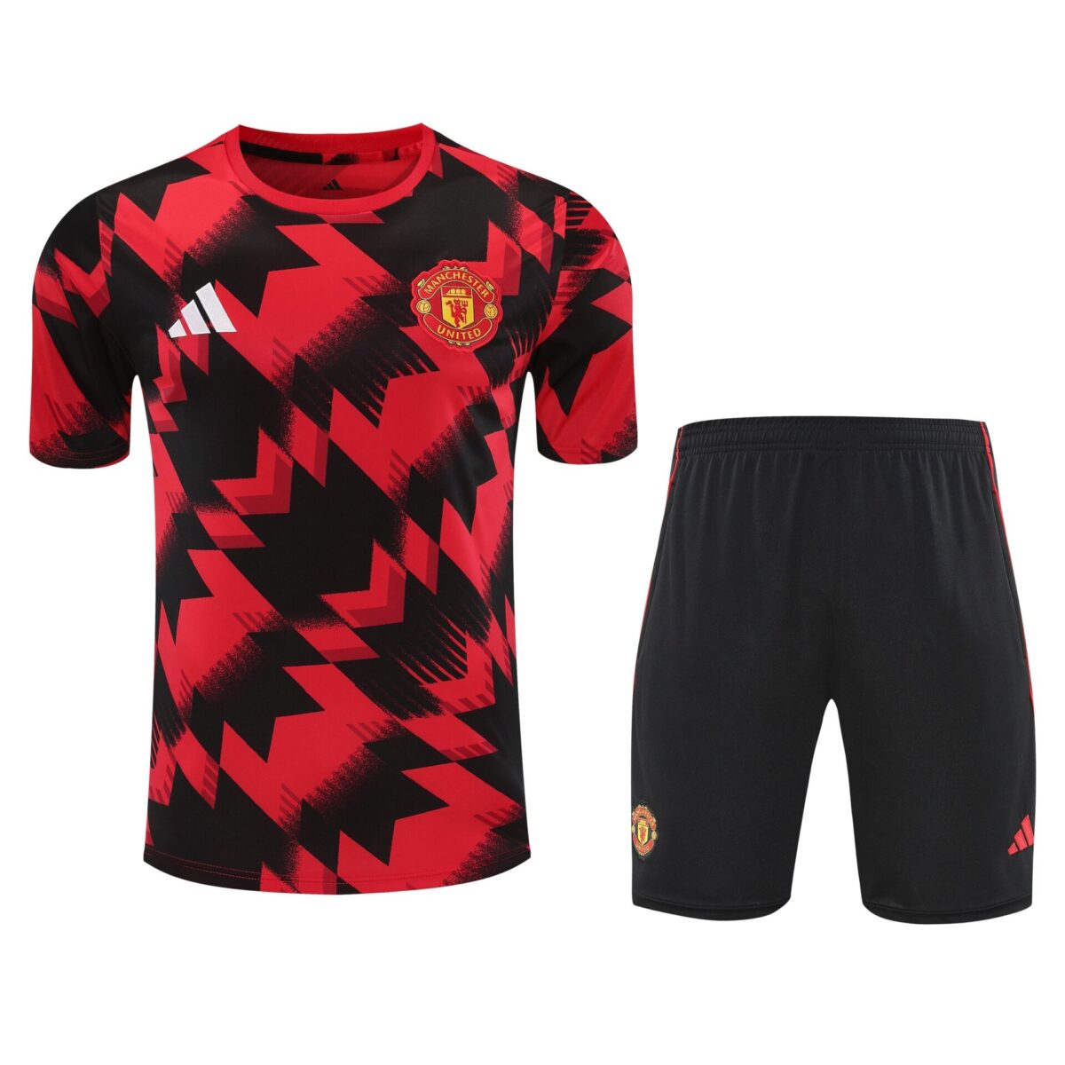 Conjunto de calentamiento Manchester United rojo y negro - NewNow