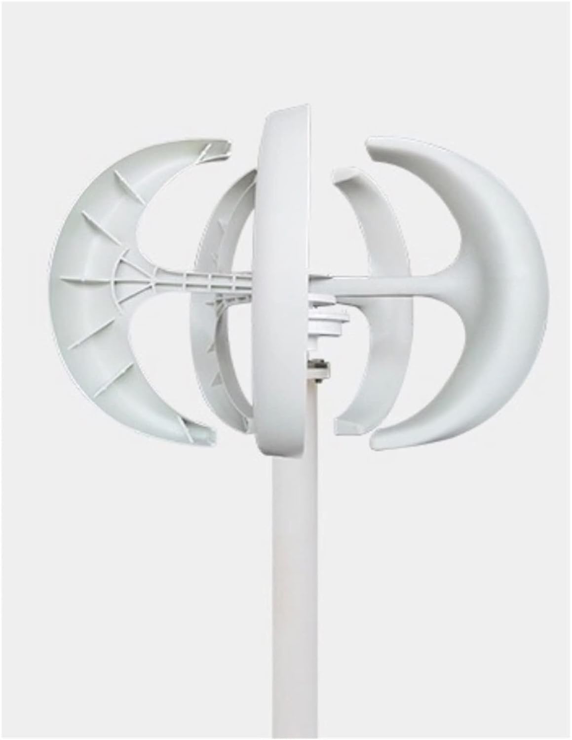 Wind Turbine, 12V/24V 1000W 500W Wind Turbine Generator Lantern Vertical Axises Wind Generator For Residential Household Streetlight(White,12V_500W)