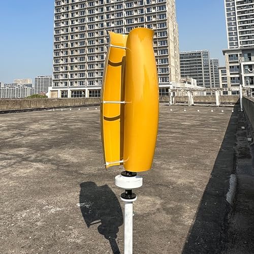 3000W Vertical Axis Wind Turbine Generator Kit - 12V/24V/48V Maglev Power System with MPPT Controller & 2 Fiberglass Blades for Home, Boat, Highway - Eco-Friendly Energy Solution