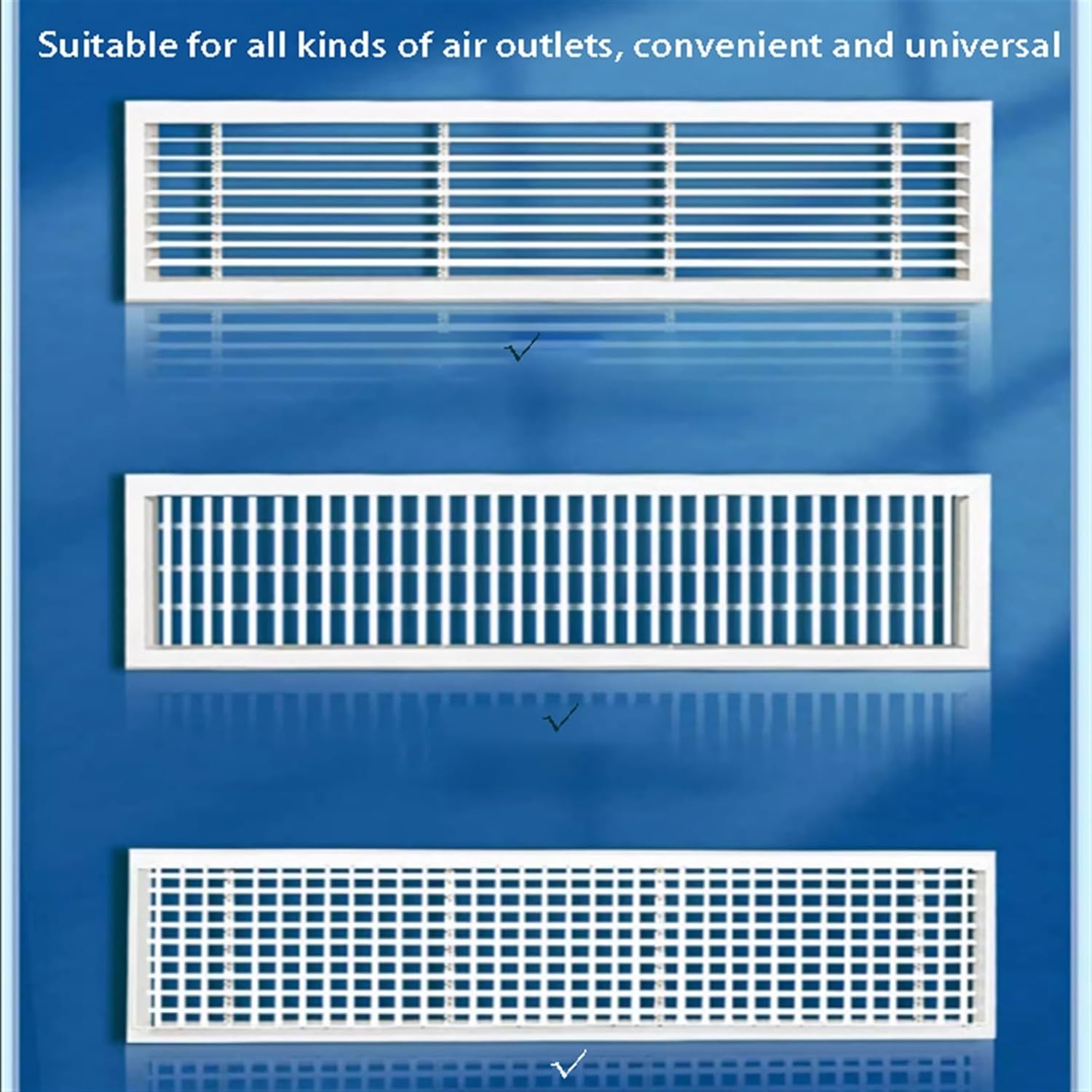 Air conditioning deflector Top Outlet Central AC Air Flow Deflector, Adjustable Air Conditioner Deflector, Air Wing Air Cooled Baffle Wind Direction Windshield