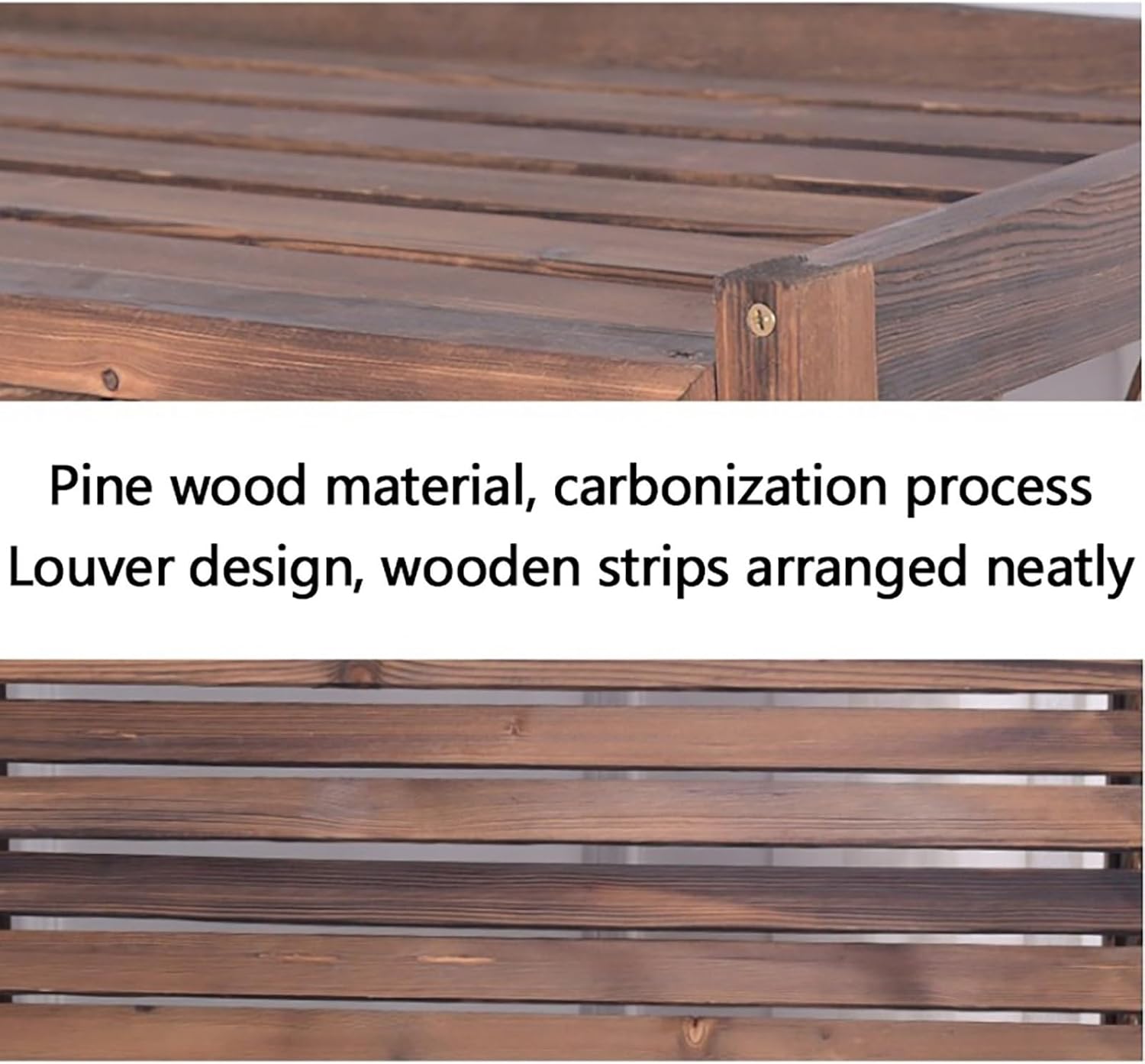 Outdoor Air Conditioner Cover Fence Screen Privacy Screen, Trash Can Enclosure, Decorative Flower Stand Condenser Protective Cover, Ac Fence for Outside Unit (Size : 105x47x80cm 41.3x18.5x31.5in)