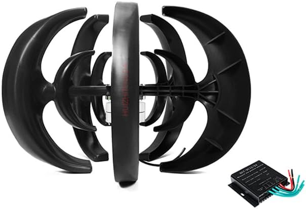 5000W 12V/24V Wind Power Turbine Generator,Vertical Wind Generator with 5 Blade and Controller Lantern Wind Generator Kit for Home Wind Solar,48v