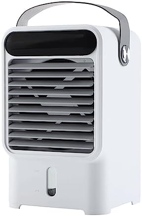 Portable Air Conditioners,Cooling Fan Mini Air Conditioner Portable, Evaporative Air Cooler Fan,3 Wind Speed & 7 LED Light,USB Quiet Air Conditioner Portable for Room Office Camping
