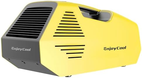 Portable Air Conditioners Tent Air Conditioner Air Conditioner Portable Portable Air Conditioner Camping 2380BTU Dehumidifier Remote Control Portable AC for Truck Outdoor/RVs/Fishing or Pet yellow