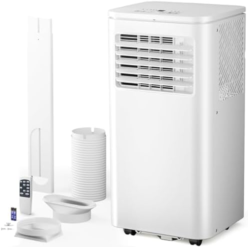 Antarctic Star 10000 BTU Portable Air Conditioner, 3 in 1 Free Standing Cooling AC Unit with Fan & Dehumidifier & Cools, Sleep Mode, 24H Timer, for Home/Kitchen/Office
