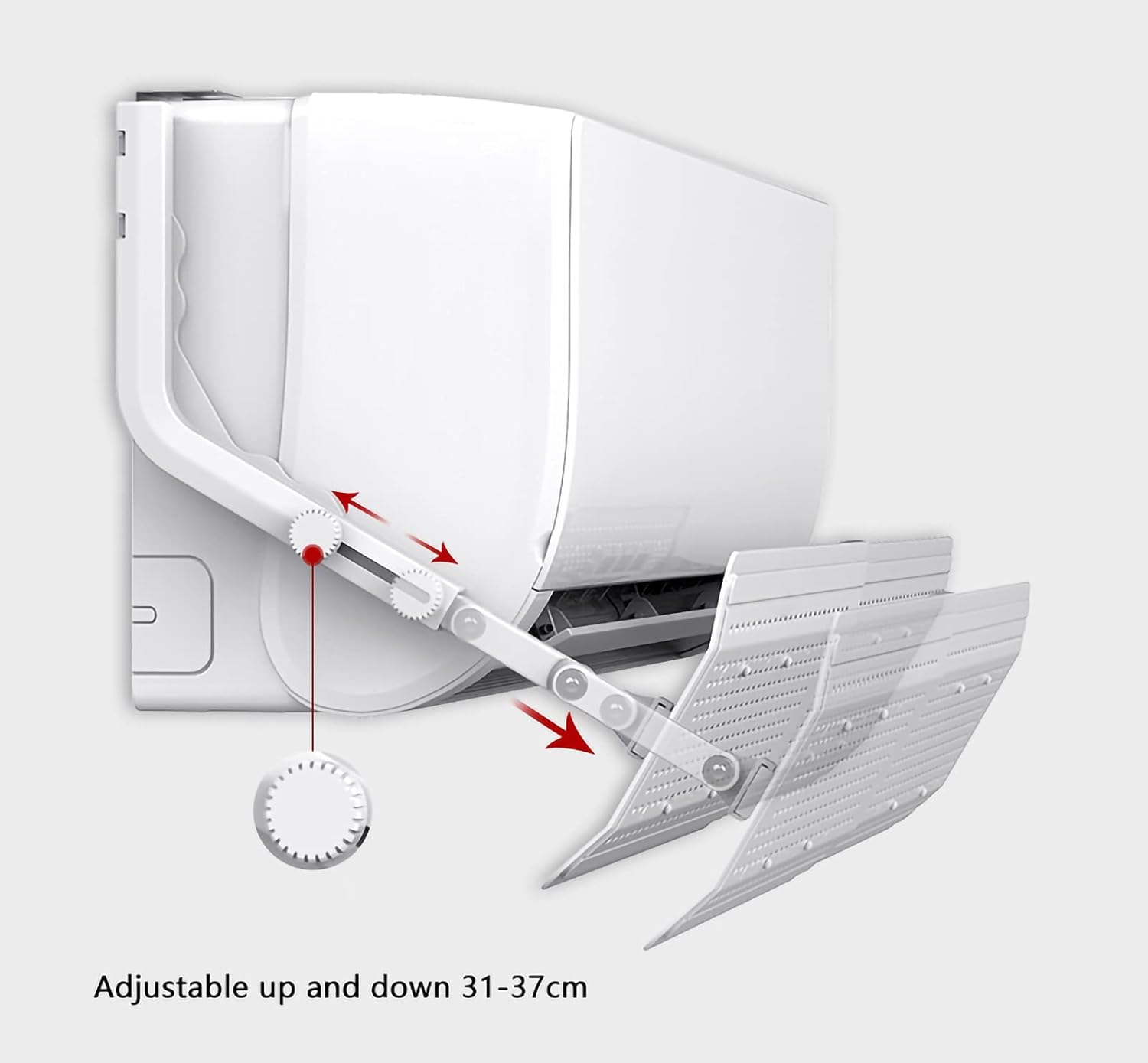 Air conditioning deflector Wall-mounted Universal Air Conditioner Wind Direction Deflector, Air Conditioner Air Outlet Windproof Device, Windproof and Direct Blowing Windshield