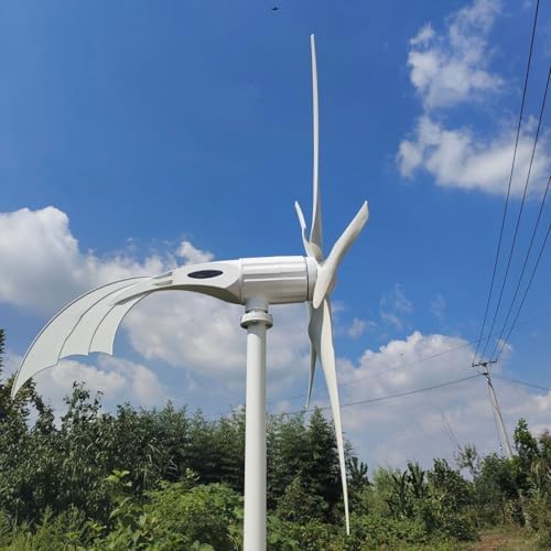 300W/400W/500W Permanent Magnet Wind Turbine for Home Use - Solar Hybrid Power Generator, Automatic Rooftop & Farm Solution (400W) - Eco-Friendly Energy Solution