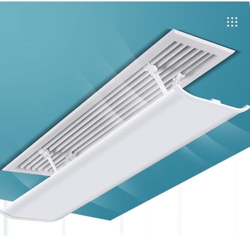 Adjustable Air Conditioner Deflector Windshield, Anti-Direct Blow Air Diverter, Adjustable Baffle for Central AC, Side Walls, Ceiling Vents