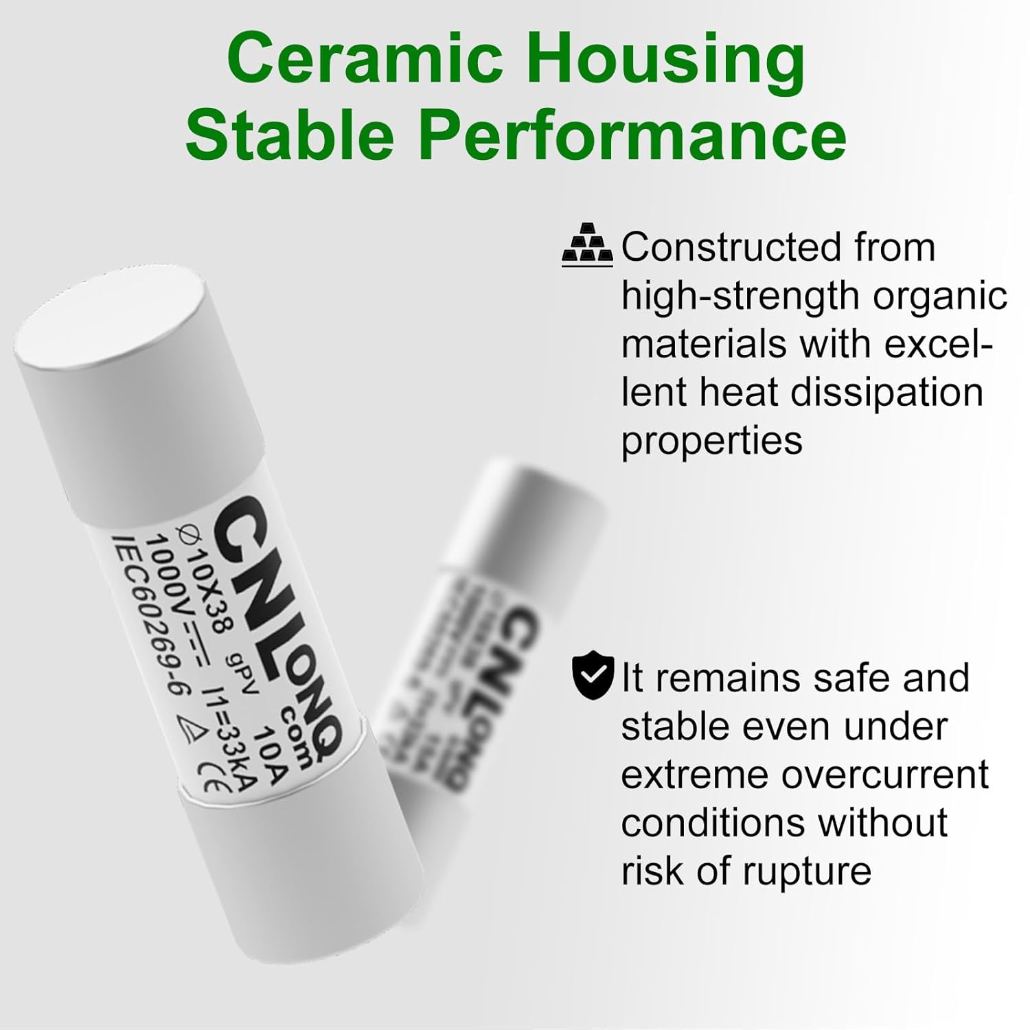 IP65 Solar PV Combiner Box DC1000V 32A Circuit Breaker with Surge Protector and 15A PV Fuses & 10pcs Fuse Link 10A 1000V DC, 1in 1out Disconnect Switch Outdoor Waterproof for Solar Panels System