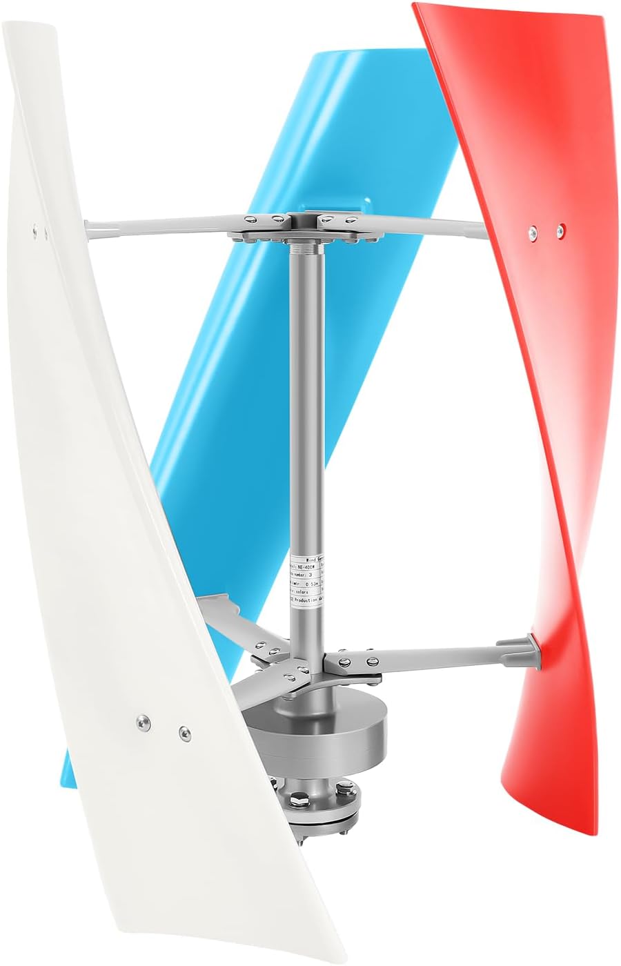 Vertical Axis Wind Turbine Generator Kit with Controller, 400W 24V 3 Blade Wind Power System for Home, RV, Marine, Industrial & Residential Energy（3-Color）