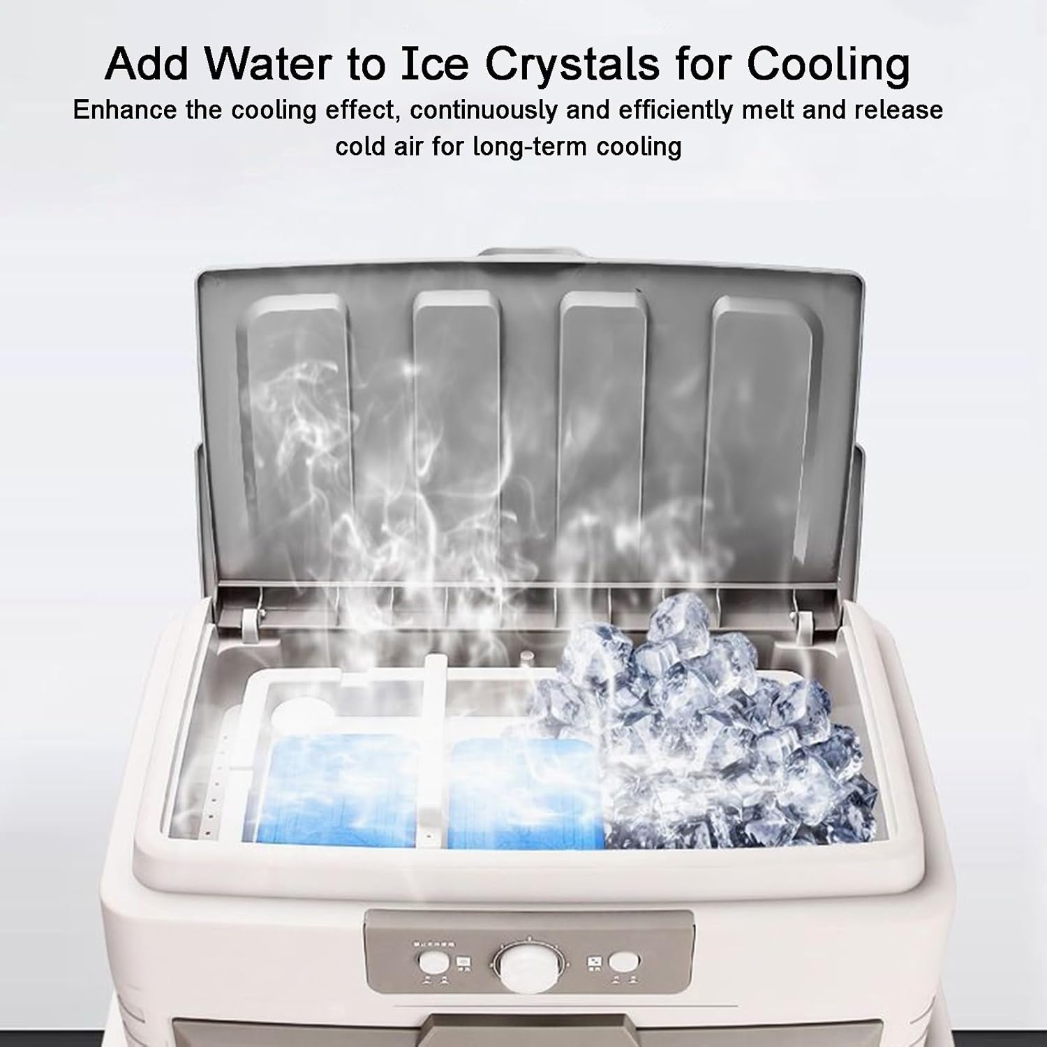 Portable Air Conditioners, Evaporative Cooler, with Remote and 12H Timer, 45L/10bal Water Tank, 3 Speeds, for Backyard, Garage, Patio